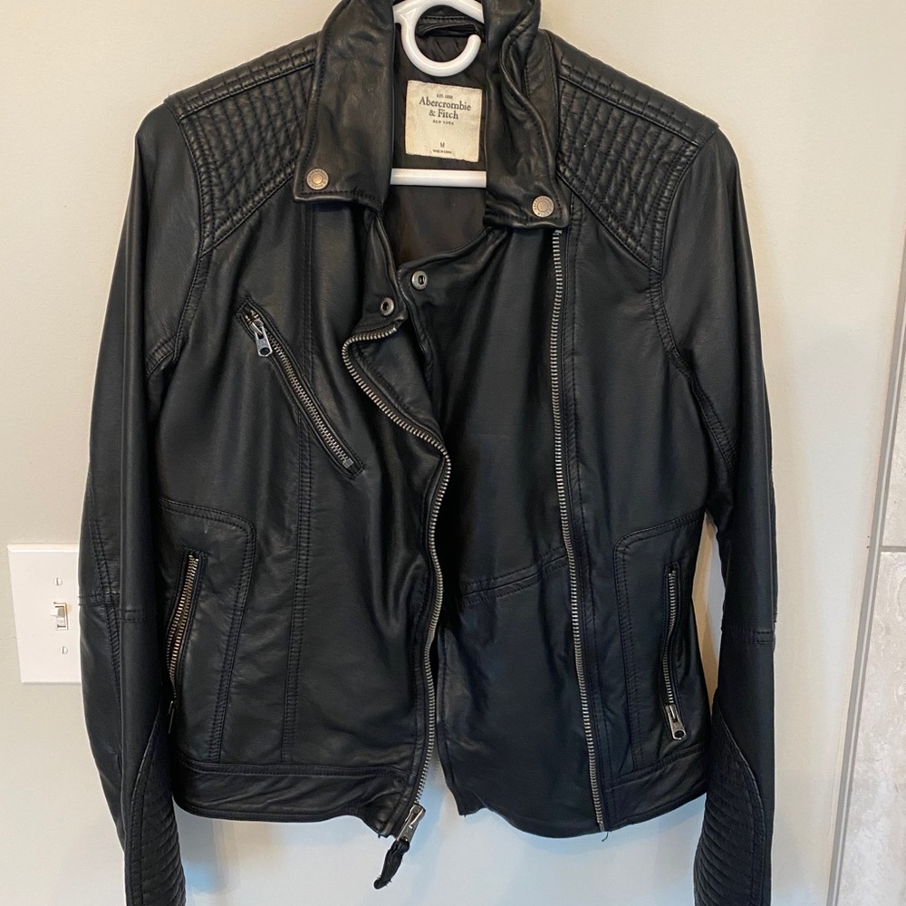 Badass faux leather jacket in EUC